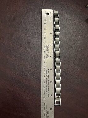 Men's Stainless Steel Chain Bracelet - Silver